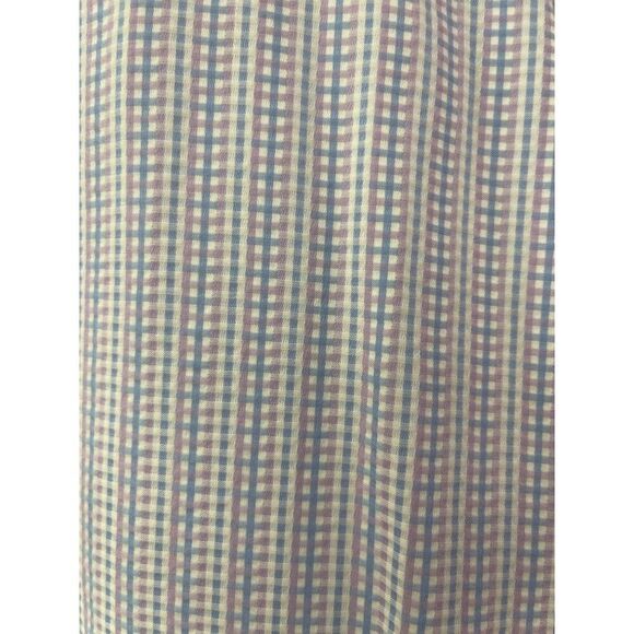 Johnson & Murphy Men Textured Checkered Long Sleeve Button Down Shirt Size L - Picture 8 of 11